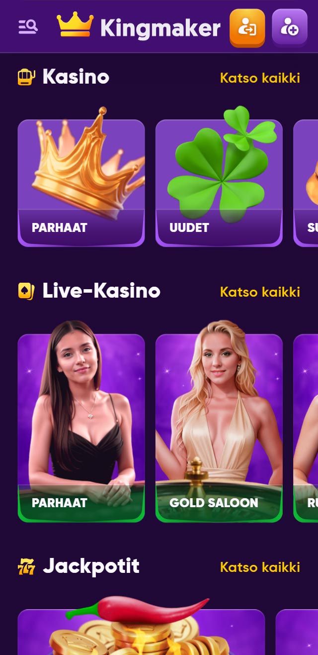 Kingmaker Casino arvostelu listaa kaikki bonukset saatavilla sinulle tänään