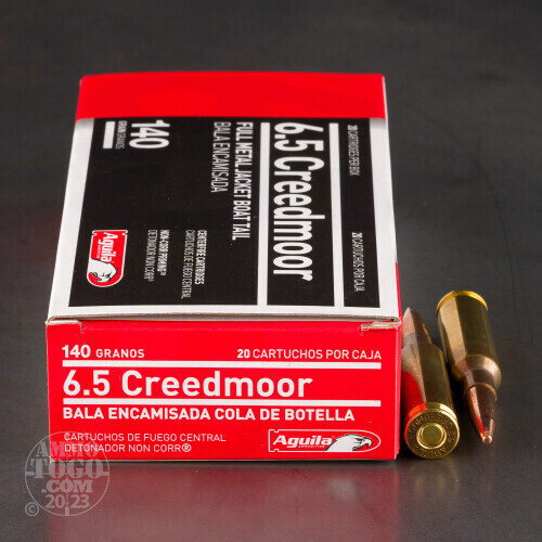 Aguila 6.5 Creedmore - 140 Grain FMJBT -20 Rounds