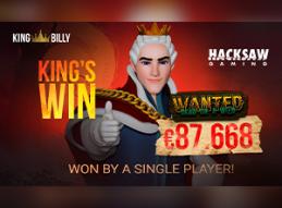 Player won 87668 at king billy casino