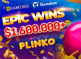 Epic win more than 1.600.000 in bgamings plinko