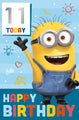 Despicable Me Age Sticker Birthday Card