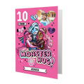 Monster High Personalised Photo Age Birthday Card