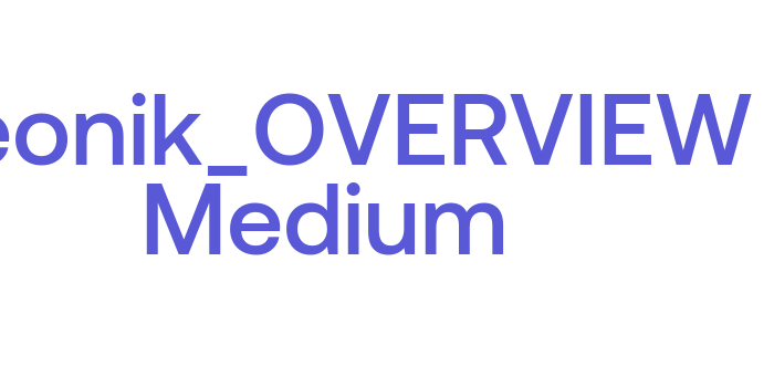 Aeonik_OVERVIEW Medium Font Download