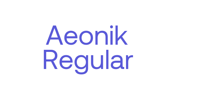 Aeonik Regular Font Download