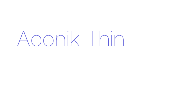 Aeonik Thin Font Download