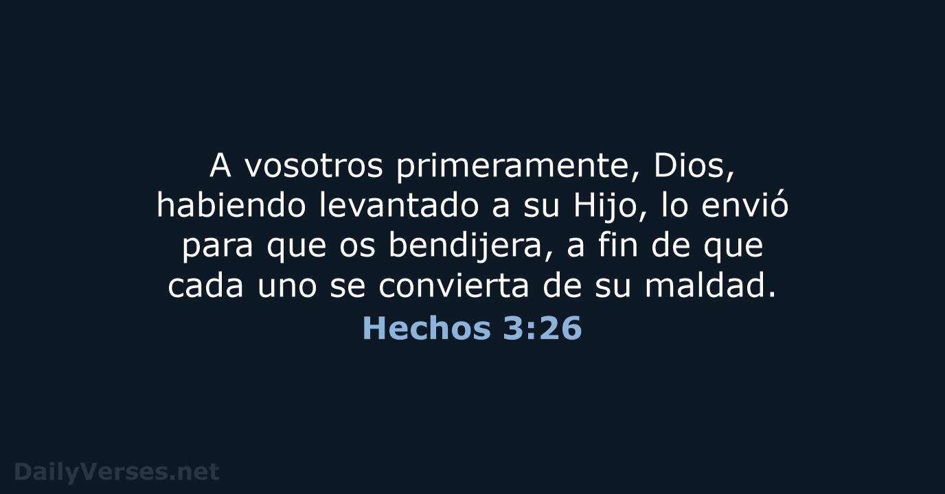 Hechos 3:26 - RVR95