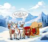 Cartoon: Einhorn (small) by Chris Berger tagged operation,rentier,weihnachten,einhorn,lgbtq,chirurgischer,eingriff