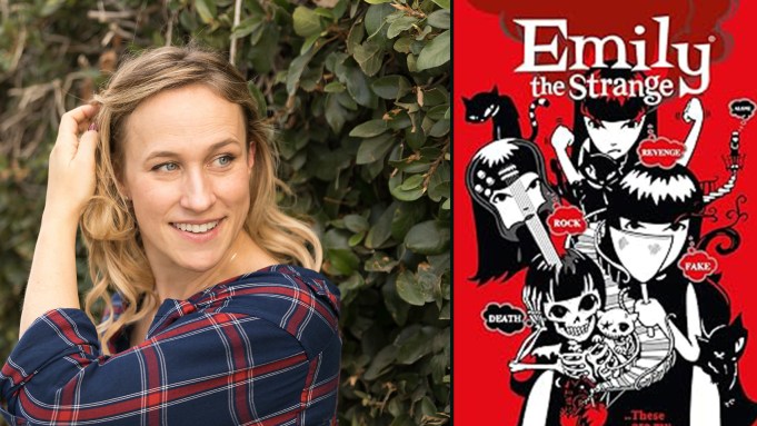 Screenwriter Pamela Ribon and 'Emily the Strange'