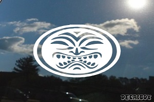 Hawaiian Tiki Car Window Decal