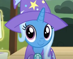 Size: 1066x860 | Tagged: safe, trixie, pony, unicorn, g4, best pony, happy, horn