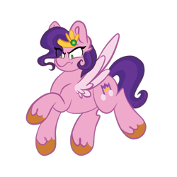 Size: 2048x2048 | Tagged: safe, artist:cupute, pipp petals, pegasus, pony, g5, adorapipp, angry, chonk, chubbie, chubby, clothes, colored hooves, colored wings, cute, ear fluff, eyes open, female, flying, hooves, jewelry, looking down, madorable, pink body, pipp is short, pippamena, png, purple mane, raised hoof, regalia, royal, royalty, scowl, simple background, solo, transparent background, unshorn fetlocks, wavy hair, wavy mane, wings