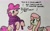 Size: 2048x1281 | Tagged: safe, artist:hoofclid, fluttershy, pinkie pie, earth pony, pegasus, pony, g4, clothes, dialogue, duo, duo female, female, floppy ears, mare, marker drawing, rearing, scarf, smiling, traditional art, wavy mouth