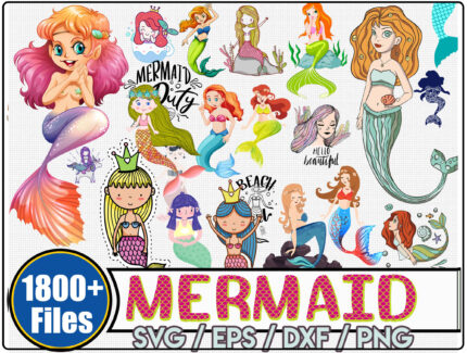 1800 Mermaid Svg Bundle