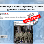 Image showing IDF soldiers captured by Hezbollah is AI-generated. Here are the Facts.