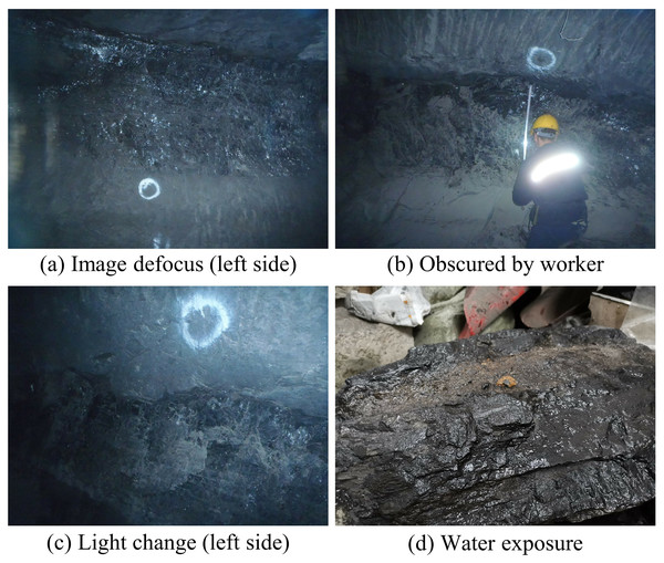 Demonstration of the difficulty of recognizing coal-rock images.