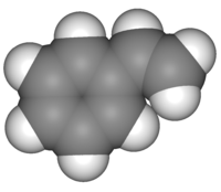 Стирол: вид молекулы
