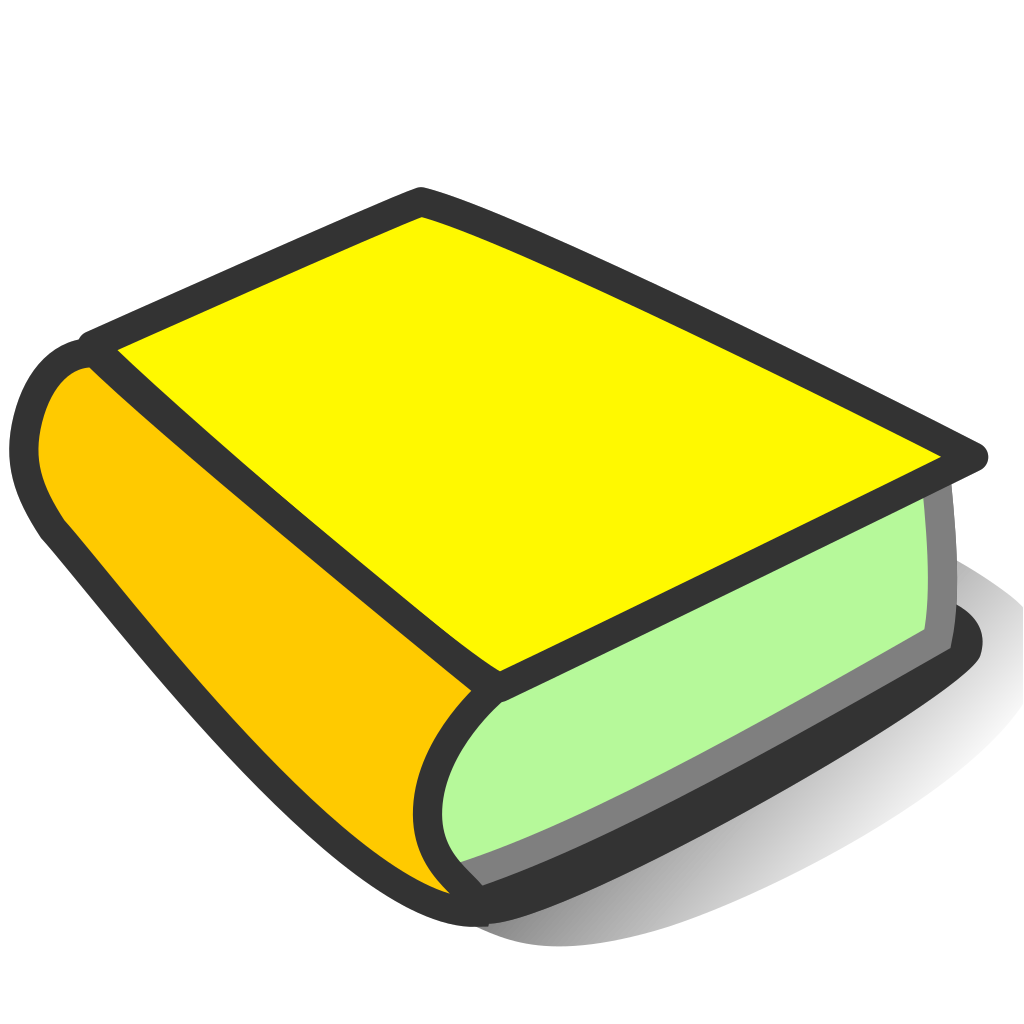 Yellow book icon clipart preview