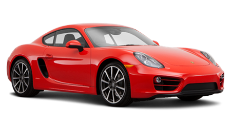 Red Porsche Caymen S PNG clipart preview