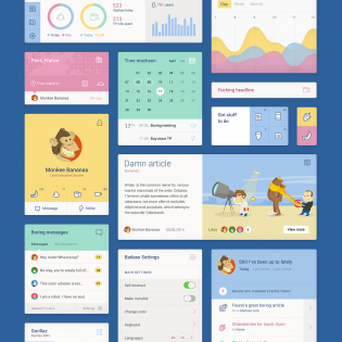 Unity Colorful Web Flat UI Elements Kit