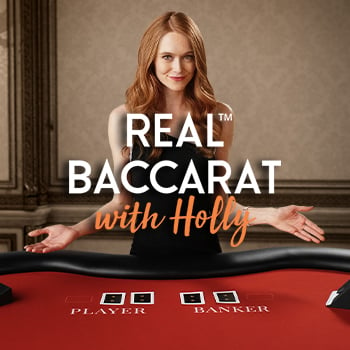 Real Baccarat with Holly game logo