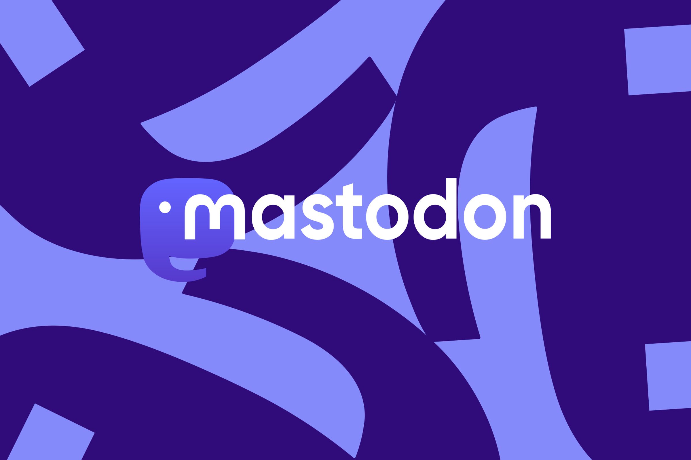 Illustration of the Mastodon logo.