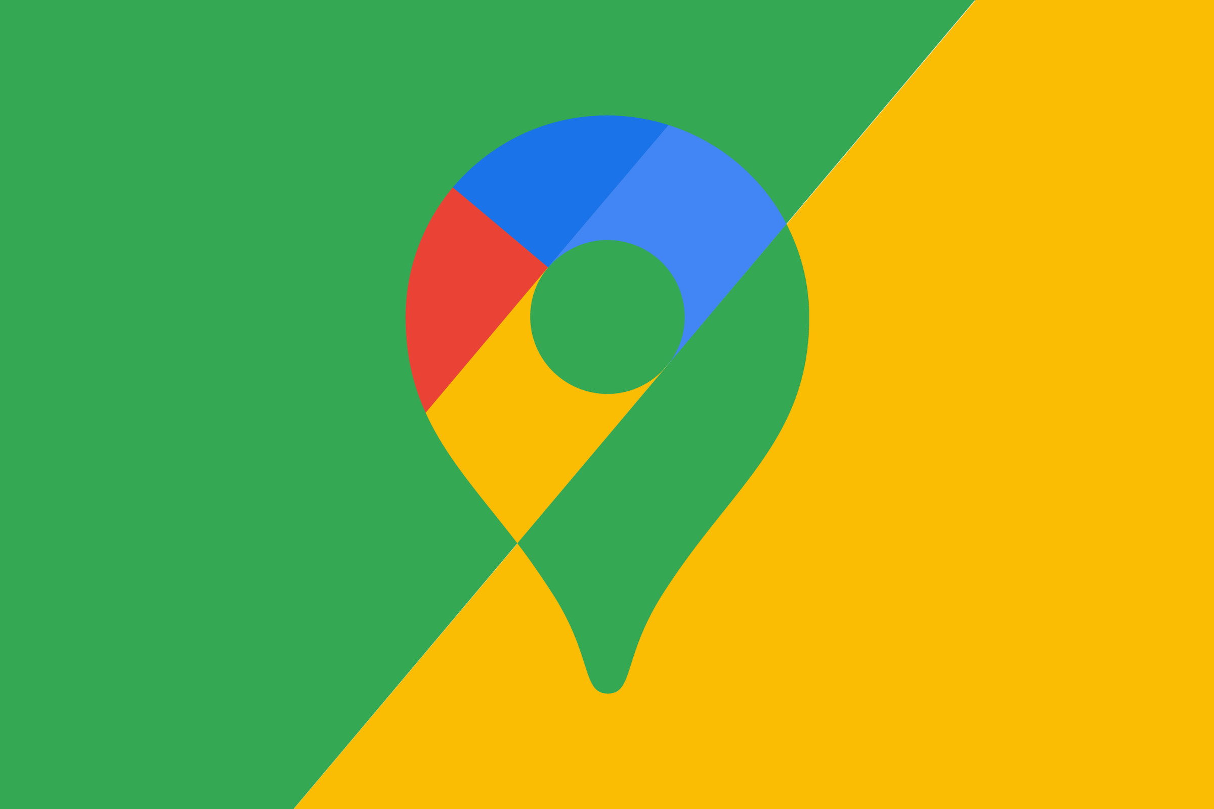 Vector illustration of the Google Maps logo.