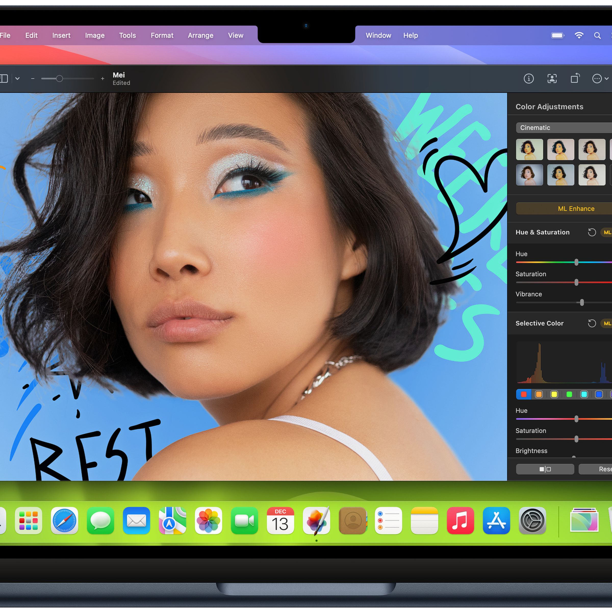 An image showing Pixelmator Pro on Mac