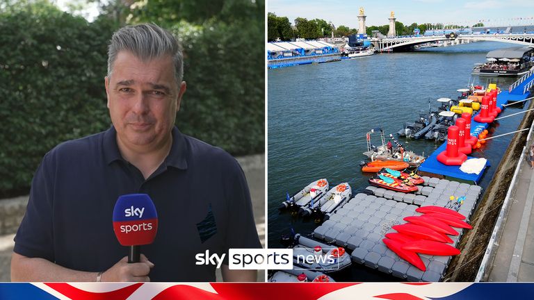 Sky Sports senior reporter Geraint Hughes explains why the triathlon at Paris 2024 has been delayed. 