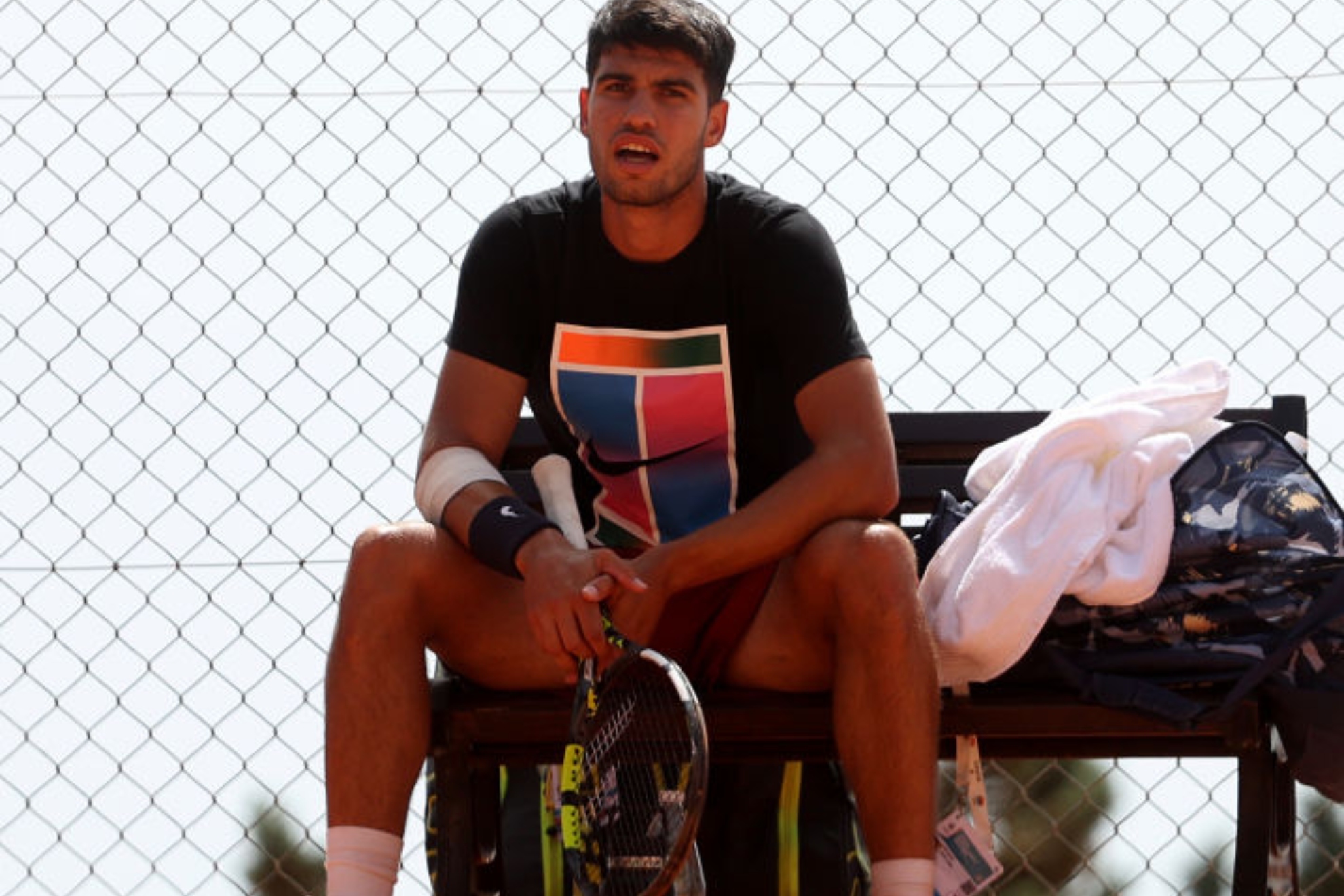 Nadal, en una pista de Montecarlo