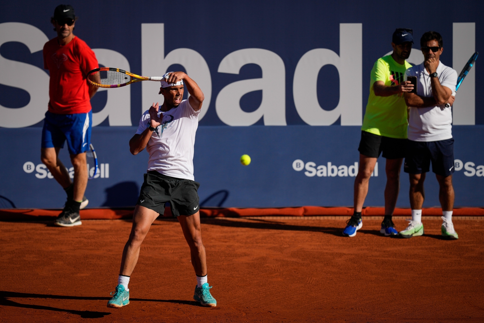 Nadal, durante un entrenamiento