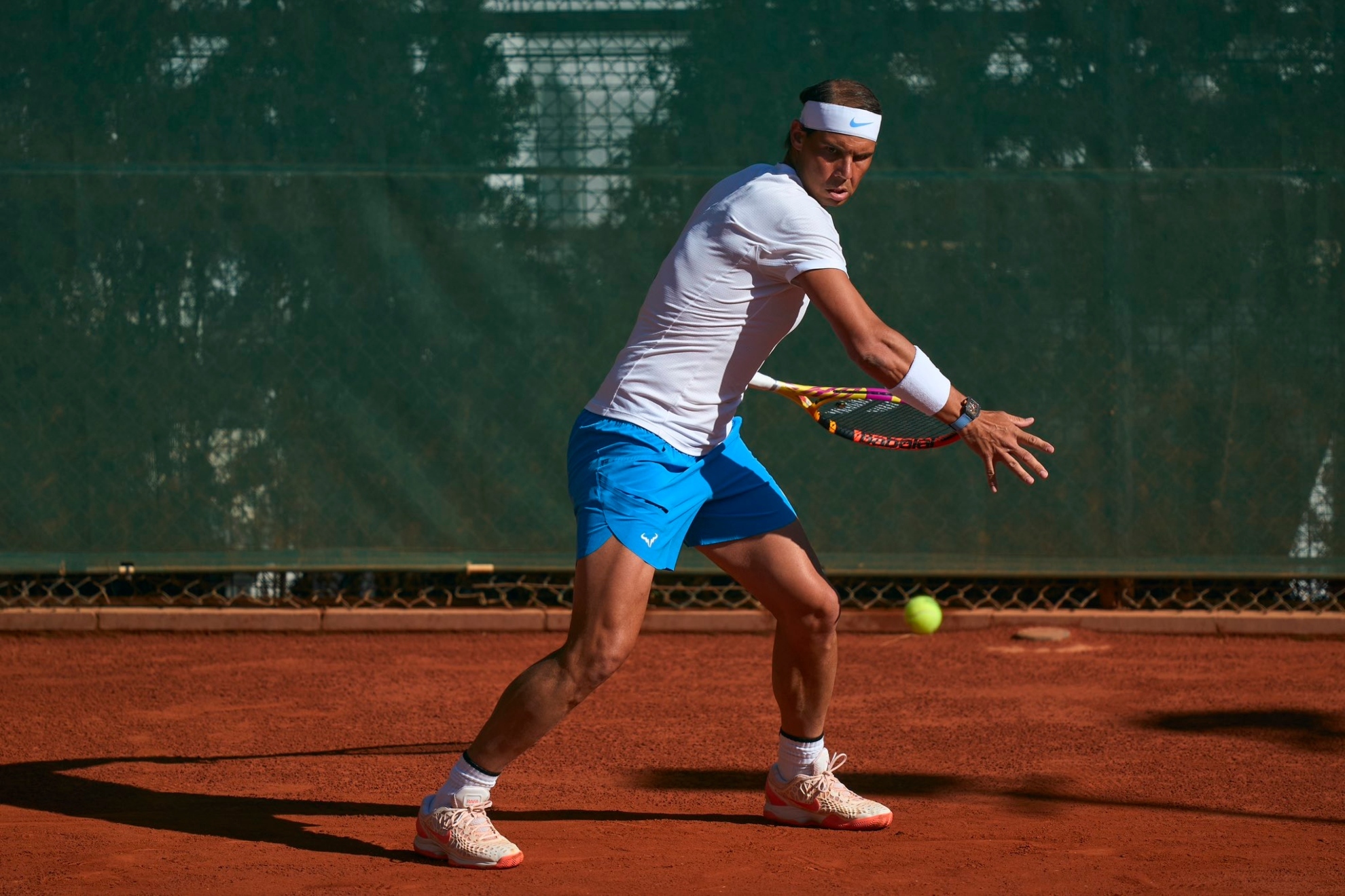 Nadal, durante un entrenamiento