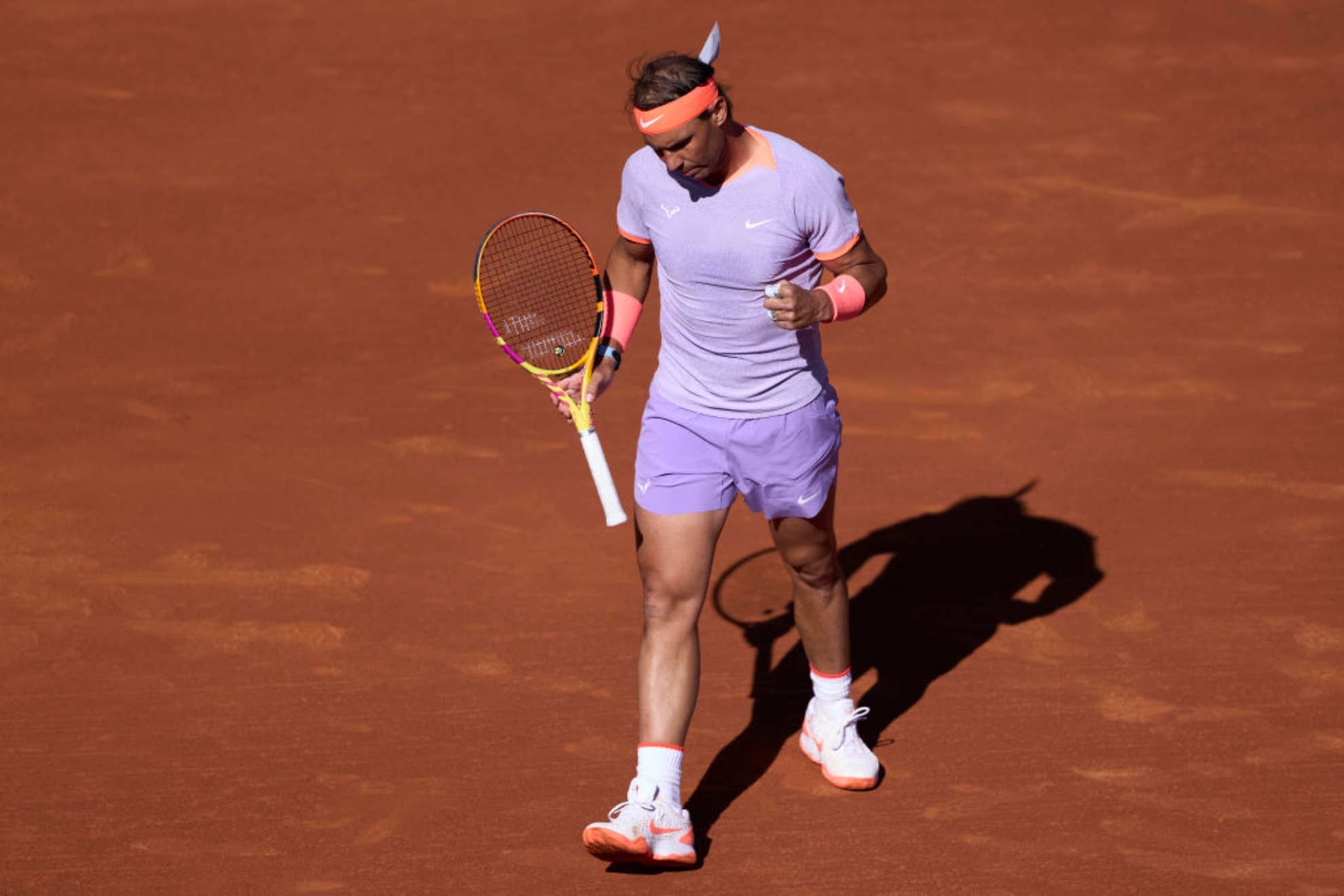 Nadal celebra un punto