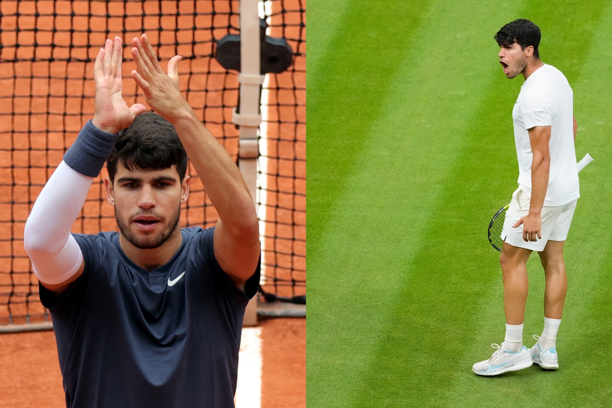 Alcaraz, en la tierra de Roland Garros y la hierba de Wimbledon