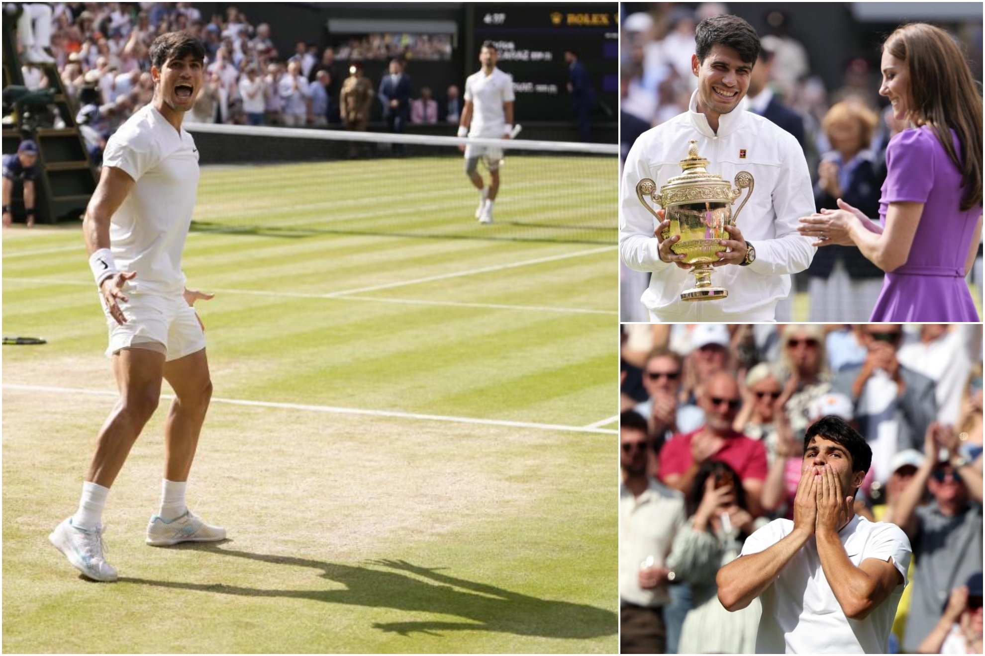 Las mejores imgenes de la celebracin de Alcaraz tras ganar su segundo Wimbledon