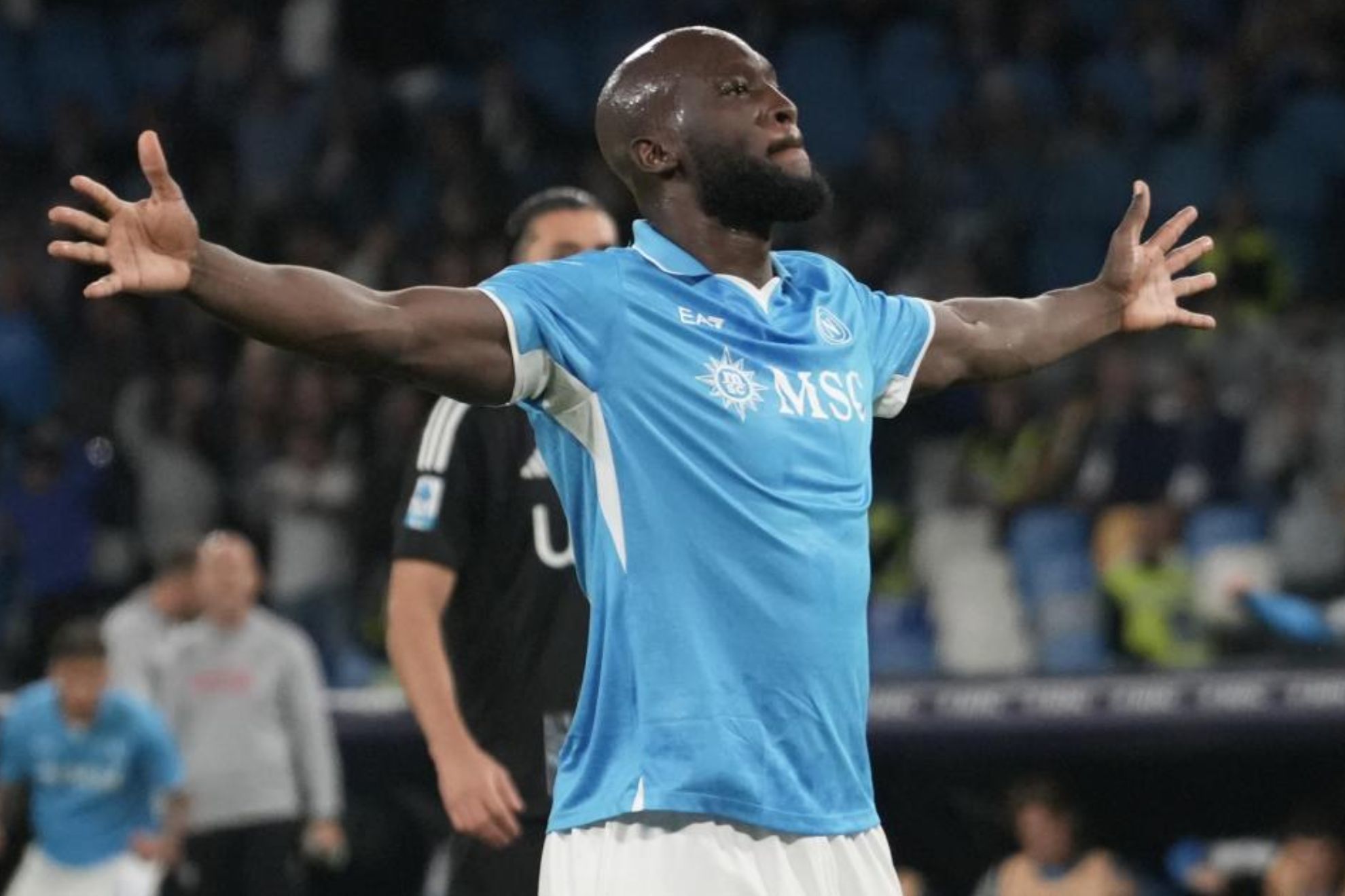 Lukaku, celebrando su gol contra el Como