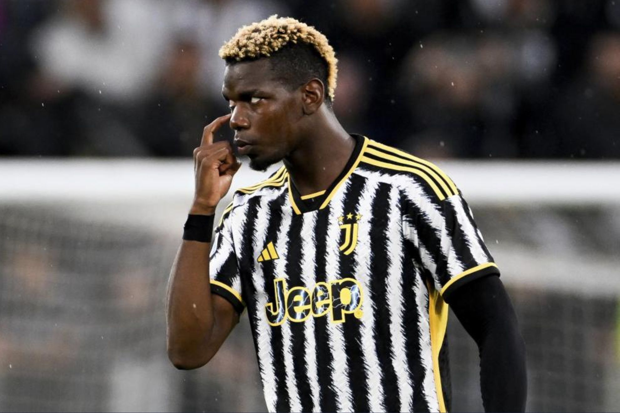 Pogba, durante un partido con la Juventus