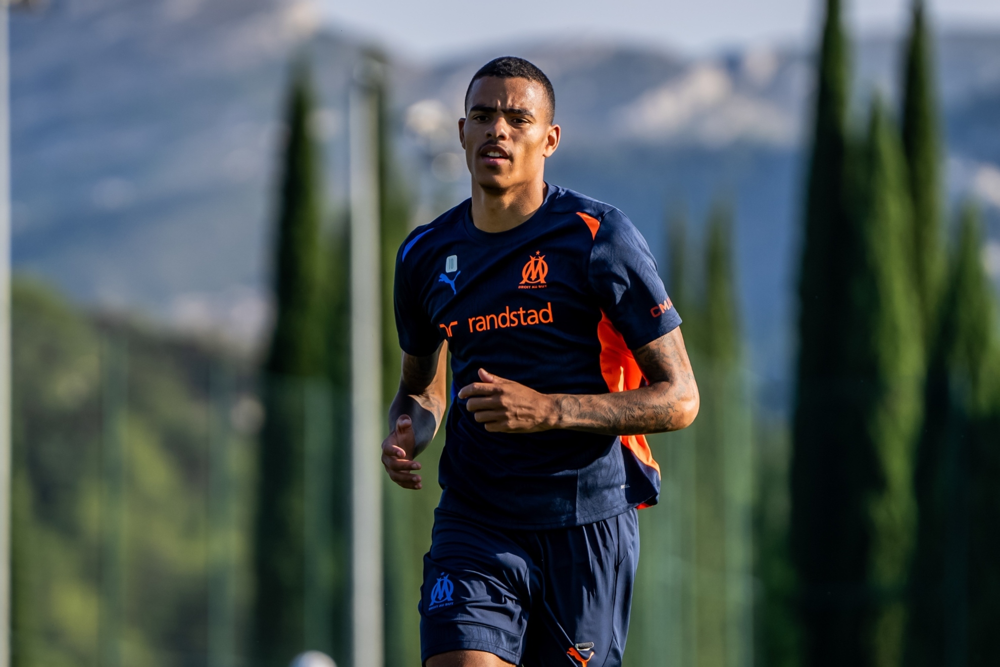 Mason Greenwood entrenando con el Olympique de Marsella