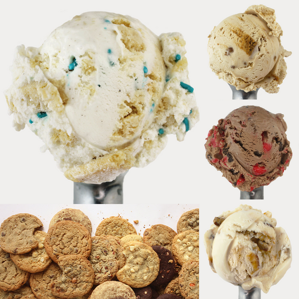 Santa's Sweet Treat Ice Cream Gift - 4 Pints & 24 Cookies