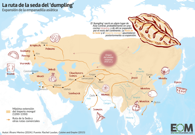 De la gyoza al ravioli: el mapa de la expansión del ‘dumpling’ asiático