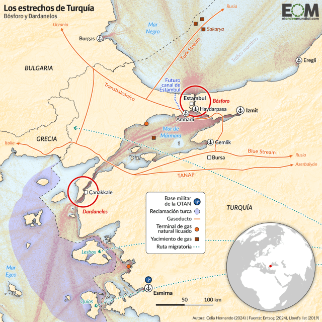 La geopolítica de los estrechos de Turquía, el puente entre Asia y Europa