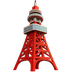 Bagaimana Tokyo Tower emoji terlihat di Apple.