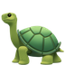 Bagaimana Turtle emoji terlihat di Apple.