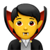 Bagaimana Vampire emoji terlihat di Apple.