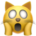 Bagaimana Weary Cat emoji terlihat di Apple.