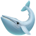 Bagaimana Whale emoji terlihat di Apple.