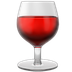 Bagaimana Wine Glass emoji terlihat di Apple.