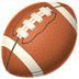 Bagaimana American Football emoji terlihat di Apple.