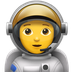 Bagaimana Astronaut emoji terlihat di Apple.