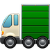 Bagaimana Articulated Lorry emoji terlihat di Apple.