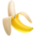 Bagaimana Banana emoji terlihat di Apple.